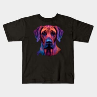 Rhodesian Ridgeback African Lion Dog Illustration Kids T-Shirt